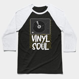 Vinyl Soul Record Turntable DJ Baseball T-Shirt